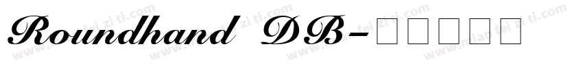 Roundhand DB字体转换